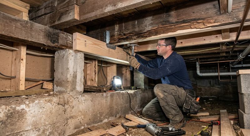 Support Column Repair in Wilmington, NC